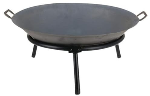 Braciere in ghisa con supporto a 3 gambe Ø 60 cm, braciere da giardino, terrazzo, con 2 manici, stabile, resistente e durevole