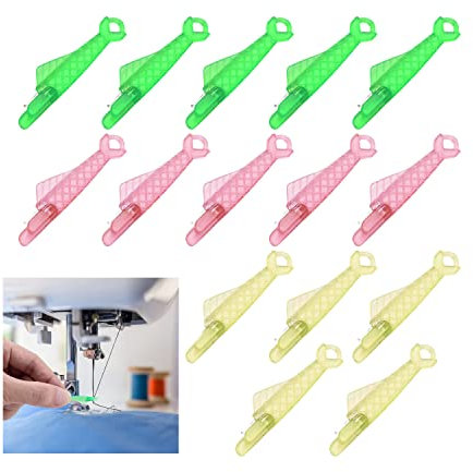 Nähmaschinen-Nadeleinfädler, Nadeleinfädler Zum Handnähen, 15 Stück Daumen Nadeleinfädler, Einfädelhilfe Nähmaschine, Automatische NäHnadel EinfäDler Handwerk DIY Werkzeug