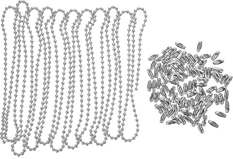 Housoutil 1satz Stainless Steel Bead Chain Mit Buckles Kettenverlängerung Für Vorhänge Lampen Schmuck Verstellbar Rostfrei Vielseitig Einsetzbar Für Dekoration Ersatzteile