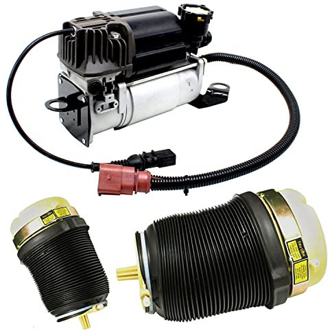 AIRSUSFAT Luftfederung Luftkompressor Kompatibel mit A6 C6 Kompressor & A6 C6 Hintere Luftfeder *2 4F0616006A 4F0616001J Versandfertig innerhalb von 24 Stunden