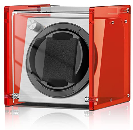 Watch Winder Smith Uhrenbeweger für 1 Uhr – Automatischer Uhrendreher mit 12-Uhr-Positionsstopp, 4 Laufmodi & leisem Japan-Motor