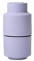 Crushgrind Billund Gewürzmühle mit Keramikmahlwerk Lila | Salz und Peffermühle mit verstellbarem Mahlgrad für grobes Salz | Kräutermühle aus hochwertigen, nachhaltigen Materialien (Lavendel)