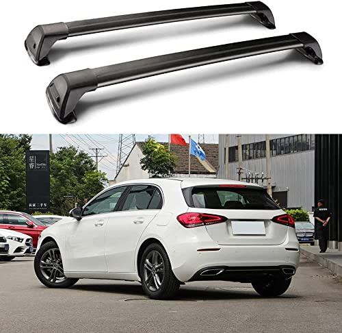 JITONA 2 Stück Aluminium Dachträger Relingträger Dachgepäckträger für Mercedes Benz A Class W177 2018-2022, Fahrradträger Dachboxen Dachgepäckablage