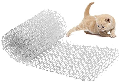 Tapis Anti-Chat 200x30cm,Tapis de Jardinage en Plastique Dissuasion Réseau Anti-Chat,Creuser Stopper Deterrent pour Animal Sauvage Répulsif de Pointes,Tapis Répulsif Clôture Intérieur Extérieur