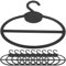 Amosfun Cintre pour ÉCharpes Rond en Plastique Noir - Lot de 10 Crochets Multifonctionnels pour Foulards Serviettes Et Cravates - Support De PréSentation Pratique pour Magasins