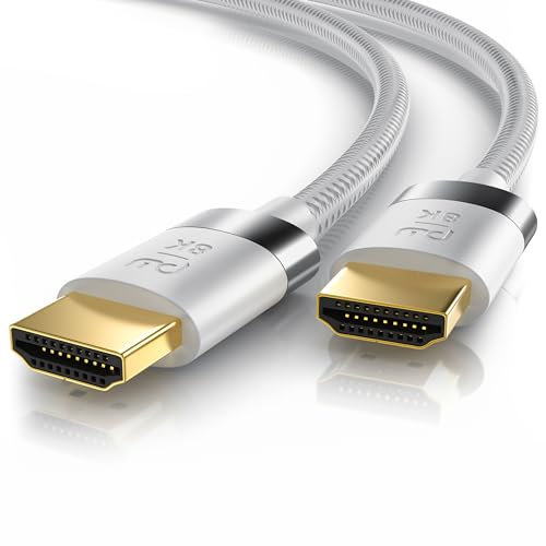 CSL - 16k HDMI Kabel 2.1-3m - 16k@30Hz 8k@60Hz 4k@120Hz - UHD II - Ultra High Speed Ethernet 48Gbps - HDMI 2.1 8k 16k / 2.0 4k - HDR 10+ eARC 3D VRR - Gaming TV PS5 Xbox