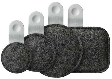 Drops By Tandem Drums – Gewichtete Filz-Dämpfer-Effekte, verbessert sofort den Trommelton, keine Klebstoffe, ersetzt Gele und andere klebrige Dämpfer-Pads und Dämpfer (4er-Set)