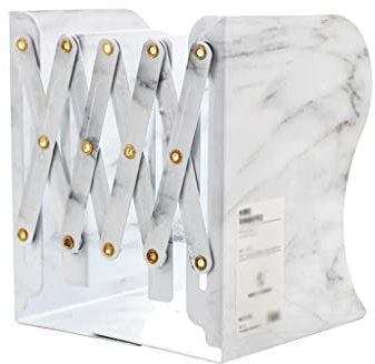 Dekorative Buchstützen Marmor-Muster einziehbar Buchständer-Folding-Buch-Clip-Buch buchen bookend office book stand for Schule home Schreibtisch Buchteilerhalter