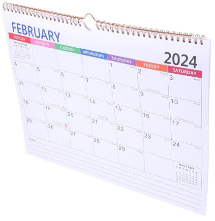 SEWACC Wandkalender Monatskalender Hängekalender Notizkalender Terminkalender Für Zuhause Büro Stabiler Kalender Für Täglichen Gebrauch