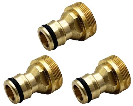 Universal Wasserhahnanschluss, 3 Stück Schlauchadapter Wasserhahn Adapter Schlauchkupplung Schnellkupplung Gartenschlauch, Schnellkupplung Gartenschlauch Anschluss