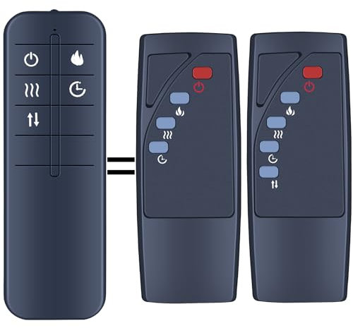 TCNOUMT New Replacement Remote Control fit for Altra Flame AltraFlame Electric Fireplace Heater FA23V60L FA23V60L-1 FA23V60L-2 FA23V60L-3 FA23V60L-6 FA23V60L-7 FA23V60L-9