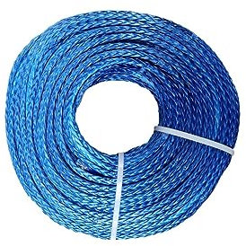 Corde de câble de Ligne de treuil synthétique 8mm X 50 mètres Corde UHMWPE for Accessoires Tout-Terrain de treuil électrique ATV/UTV 4x4(Blauw)