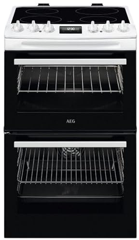 AEG CCX1530ACW Double Oven Electric Cooker with Ceramic Hob - White - A/A Rated