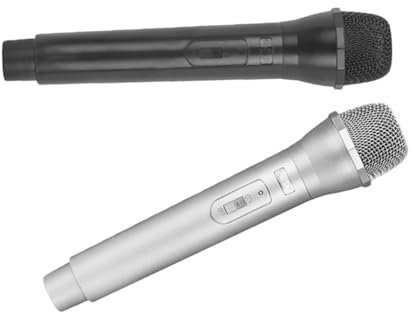 Mipcase 2Pièces Accessoire de Micro Simulé Lot de Microphones pour Activités de Fête Photographie et Développement de Soi