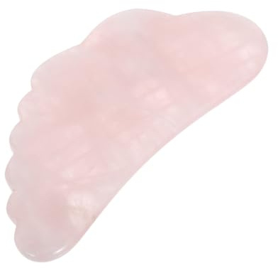 UKCOCO Piatto Regalo e Viso Massaggi Massaggio a per in Raschiante Cristallo Piena Forma a Ala, Materiale Cristallo Naturale Benefici come la Occhi alla Pelle Famiglia