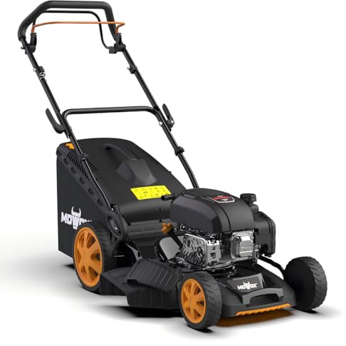 Cortacésped autopropulsado Mowox PM 4665 SHW – Gasolina, 149 CC, 46 cm de Corte, 60 L, función 3 en 1, Altura Regulable, Easy Start, Ideal jardín Mediano