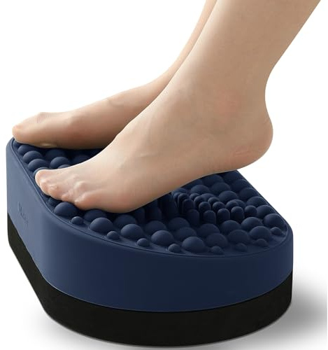 Tapis de massage en silicone pour le bureau, la maison, le bureau, la maison, les femmes enceintes, relaxation, massage des pieds debout (bleu foncé)