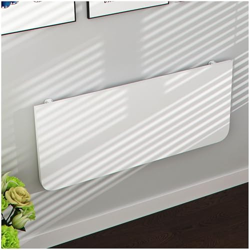 Escritorio flotante para laptop, mesa de pared plegable, escritorio de escritura que ahorra espacio, estación de trabajo resistente para lavandería, balcón, oficina, cocina, solución versátil y