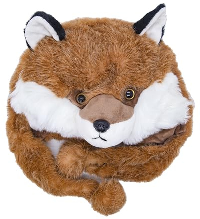 Cute Since 1999 - Kinderen Mütze - Plüschtier Hüte - Mütze mit Schal für Jungen und Mädchen (DE/NL/SE/PL, Alter, 2 Jahre, 5 Jahre, Fuchs)