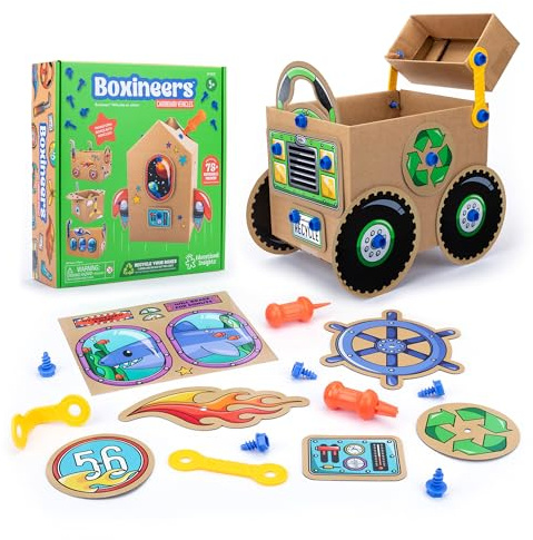 Educational Insights Boxineers Cardboard Vehicles
