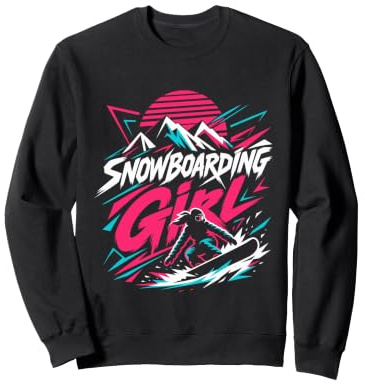 Snowboarder SNOWBOARDING GIRL Girls Children Snowboard Sweatshirt