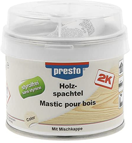 presto 443480 styrolfrei Hellbraun 250 g Holzspachtel 250g