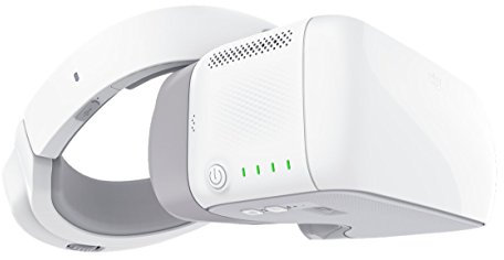 DJI Goggles - VR Brille inkl. 2 Bildschrime (mit einer HD-Auflösung von 1920 x 1080 MP, Drohnenbewegung per Kopfsteuerung) weiß