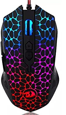Redragon M716 Inquisitor RGB Gaming Mouse (Redragon Inquisitor),Gold