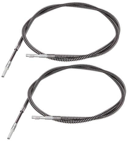 sourcing map Flexible Shaft Inner Core, 39 Length Extension 1/4 Inner Core Iron Spring Rotary Drill Tool Attachment for Bench Drill Press 2pcs