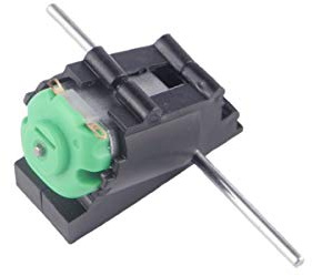 CHANCS 3-6V Double Shaft Bevel Angle Gear Motor Suit Worm Reducer DIY Remote Control Car Motor