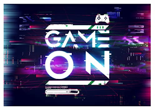 WallArena Vlies Fototapete, Gaming, 368x254cm | Fototapeten - Tapeten - für Wohnzimmer Schlafzimmer - Vliestapete Wandtapete Tapete 3D Effekt- inkl. Kleister