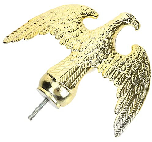 Cabilock Fahnenmast Kopf Fahnenstange Kugel Fahnenmast Kappe Fahnenmast Kugel Zubehör Flag Topper Fahnenstange Fahnenmast Ersatzteile im Freien Hof Garten Deko Gold