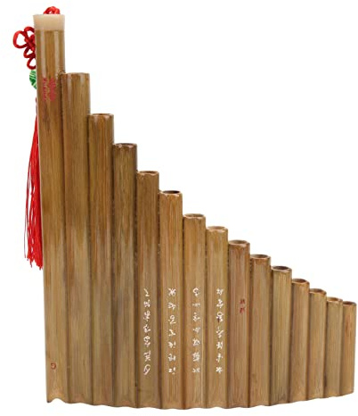 Pan Flauta 15 Tubos G Clave Chino Tradicional Instrumento Musical Panpipes Instrumento de Viento de Madera (Mano izquierda)
