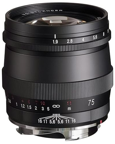Voigtlander 75 mm f1.9 Ultron Black Multi Coated VM