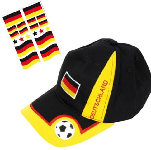 KarnevalsTeufel Basecap Fan Fußball !!!JETZT NUR FÜR Kurze Zeit!!! mit Gratis Tattoos Accessoire Deutschland