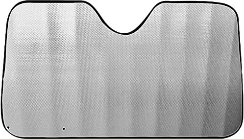 Parasol Coche Delantero Blanco Anti-Reflejos ，Parasol Luna de Coche Blanco Protección Rayos UV Parabrisas, Protector Solar Camionetas, Todoterrenos, Furgonetas (130 x 80cm)