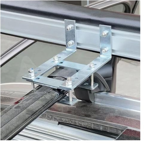 Barra Transversales Soportes Montaje Para Toldo Portaequipajes Techo Todoterreno Fijo Para Equipaje Coche Barra Transversal Soporte Para Tienda Campaña Dosel Lateral Coche Barras ​Baca(Silver 1set)