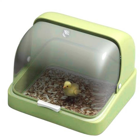 Chauffe-couveuse pour poussins – Incubateur d'oiseaux – Nichoir visuel, coussin chauffant à 3 températures, fournitures d'habitat de volaille pour bébés perroquets, canetons