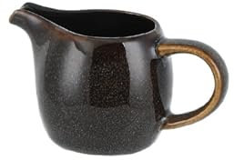 CGUOHU Pentolino Latte 2 pz 100 ml Brocca di Latte in Ceramica Miele Tazza di Latte Bistecca Salsa Pentola Salsa di Condimento Pentola Salsiere Ristorante Creativo Stoviglie Bollilatte(Black)