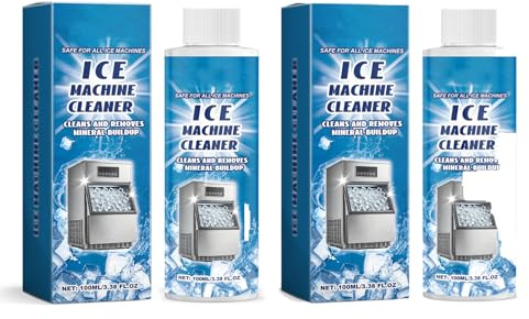Limpiador Profesional para Máquina de Hielo (2 Unidades) – Pastillas de Limpieza de Alta Eficiencia, Elimina Calcio y Bacterias, Limpiador para Máquina de Cubitos de Hielo
