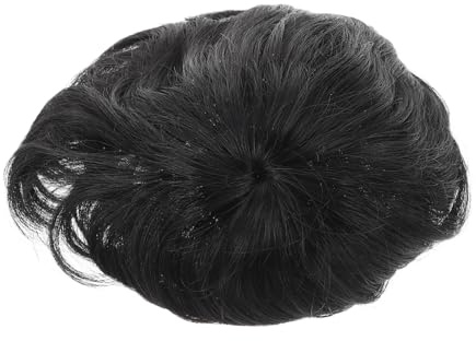 Beaupretty Kurzhaarperücke für Herren Natürlich Aussehendes Toupet Leichtes Haarteil für Glatzen Herrenperücke Haarersatz für Glatzen Echthaarverlängerung Haarteil