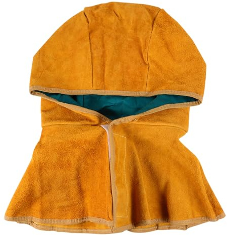 LIFKOME Welder Shawl Cap Khaki Welding Protection Shawl Practical Welder Accessories Cover for Boiler Smelting Work and Easy to Use