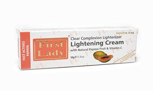 First Lady Papaya Skin Brightening Cream 50g – Vitamin C & Kojic Acid Face Cream for Dark Spots, Uneven Skin Tone & Glowing Skin