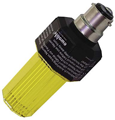 Eurolite Yellow Strobe Light Bulb - Disco Party Effect Lamp 5W with B-22 Bayonet Base, Flashing Discharge Bulb for Event & Show Lighting, 230V AC, Yellow
