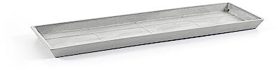 Soucoupe Rectangular 45 Old Blanc Gris - 47,5 x 19,5 x H. 2,5 cm
