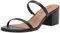 Amazon Essentials Damen Dünne Pantolette mit zwei Riemen und Absatz, Schwarz, 39 EU