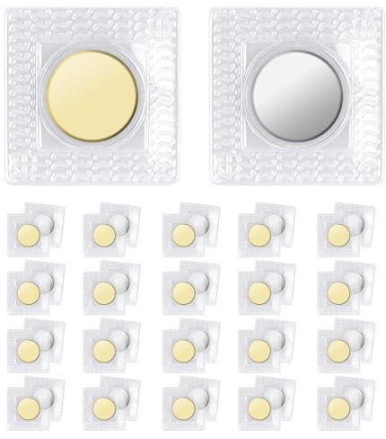 EEEKit Magnetverschluss für Taschen, 20 Paar Magnetverschlüsse zum Annähen, PVC Magnet zum Einnähen, Magnetische Knöpfe für Dünne Stoffe DIY Nähen Kleidungfutter