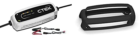 CTEK CT5 Start/Stop Intelligentes Batterielade- Und Erhaltungsgerät, Entwickelt Für Fahrzeuge Mit Start/Stopp Technologie & Protect Bumper: Rutschfester Gummischutz für Ihr CTEK Batterieladegerät