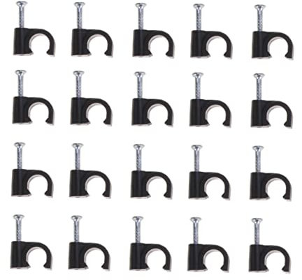 Homoyoyo Metallständer 100st Drahtklemmen Für Elektrische Drähte Kabelklammern Kabelfixierer Draht-clip Kabelorganisatoren Für Kabel Kabelclip Kabelhalter Clips Koaxial Klein Mann Metall