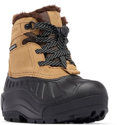 Columbia Powderbug Alpine Botas Impermeables para Niños, Diseño Impermeable Listo para la Aventura, Aislamiento de 200 g, Construcción Liviana, Goma de Tracción - Juvenil Unisex